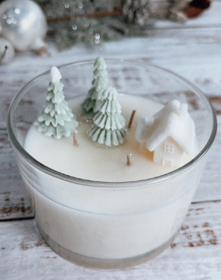 3 Wick Winter Scene Candle