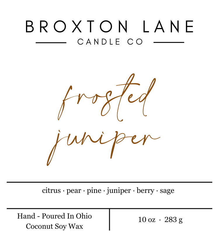 Frosted Juniper - 10 Ounce Candle