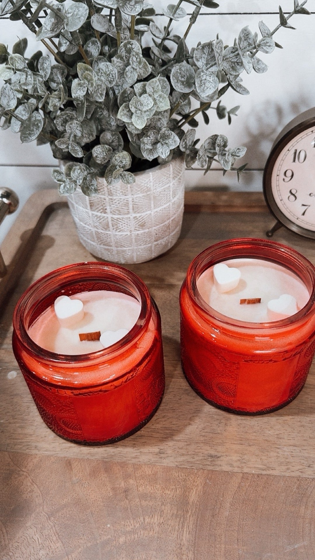 Valentine Wood Wick Candle