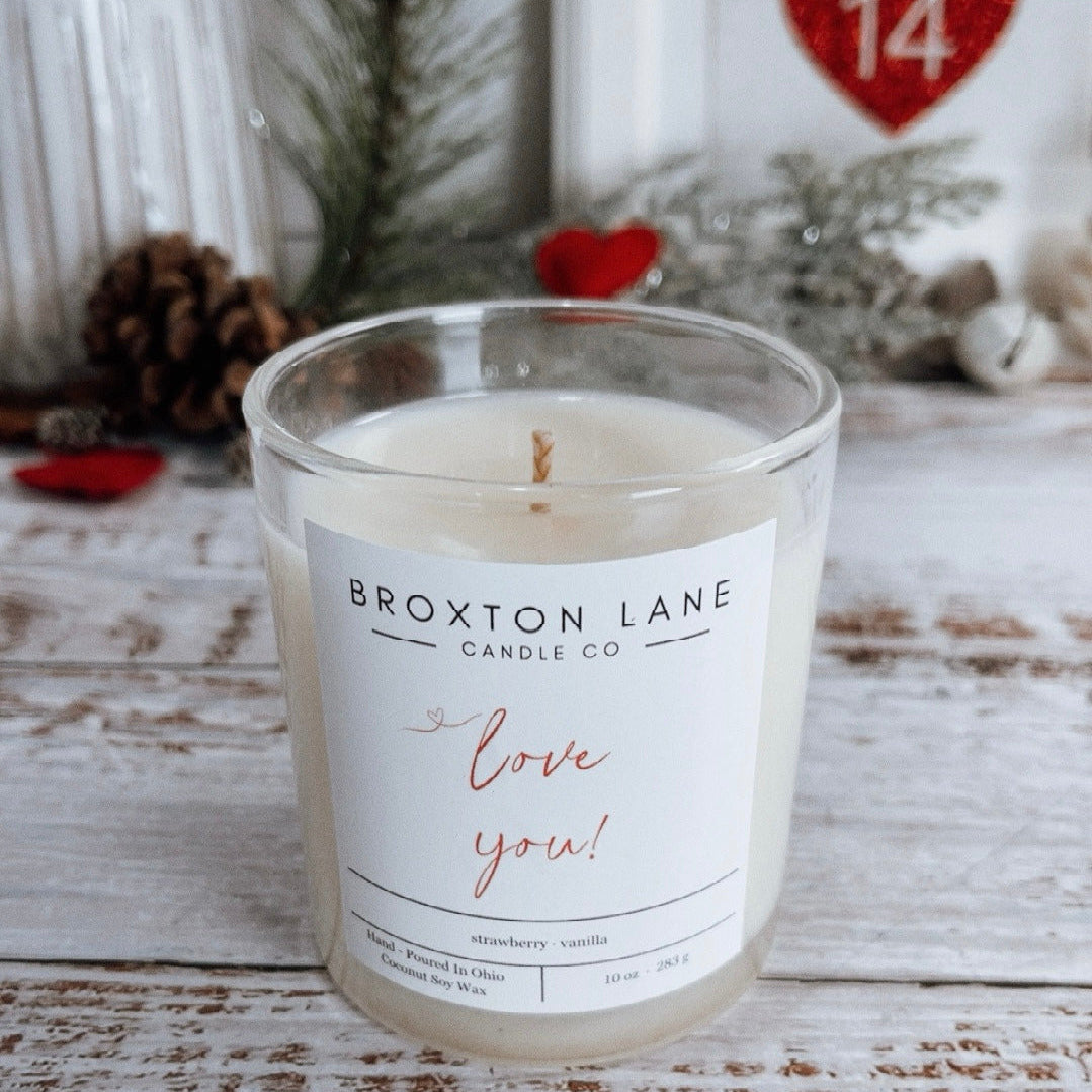 Love You Valentine Candle