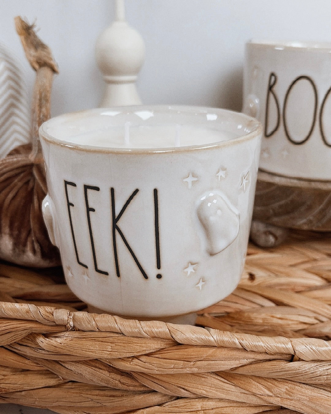 Rae Dunn Boo & Eek Candles