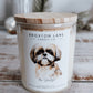 Dog Label Candle
