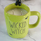Wicked Witch Mug Candle With Black Cat Charm