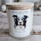 Dog Label Candle