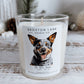 Dog Label Candle