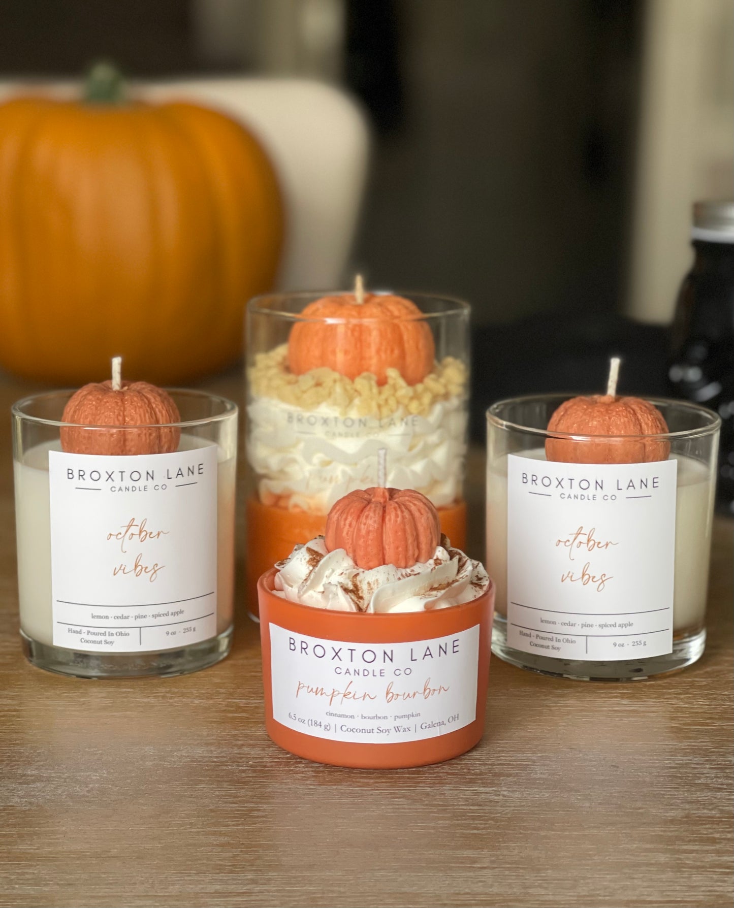 Mini Pumpkin Dessert Candle