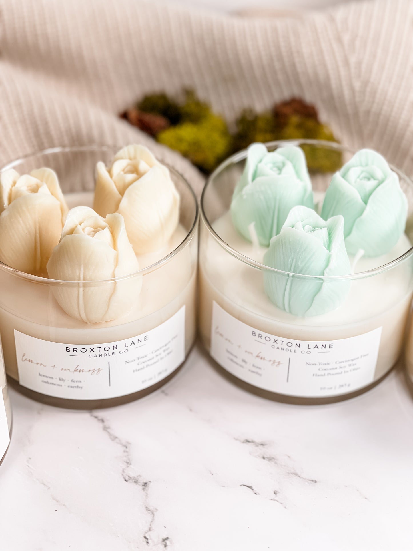 Rainbow Tulip Candle
