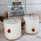 Back To School Apple Icon Candle