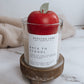 Back To School Apple Candle