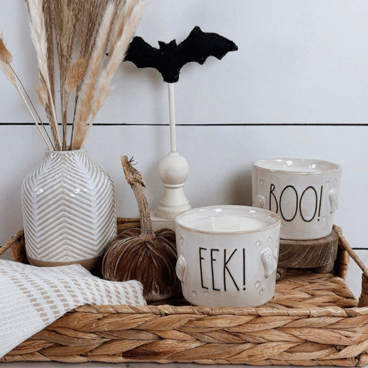 Rae Dunn Boo & Eek Candles