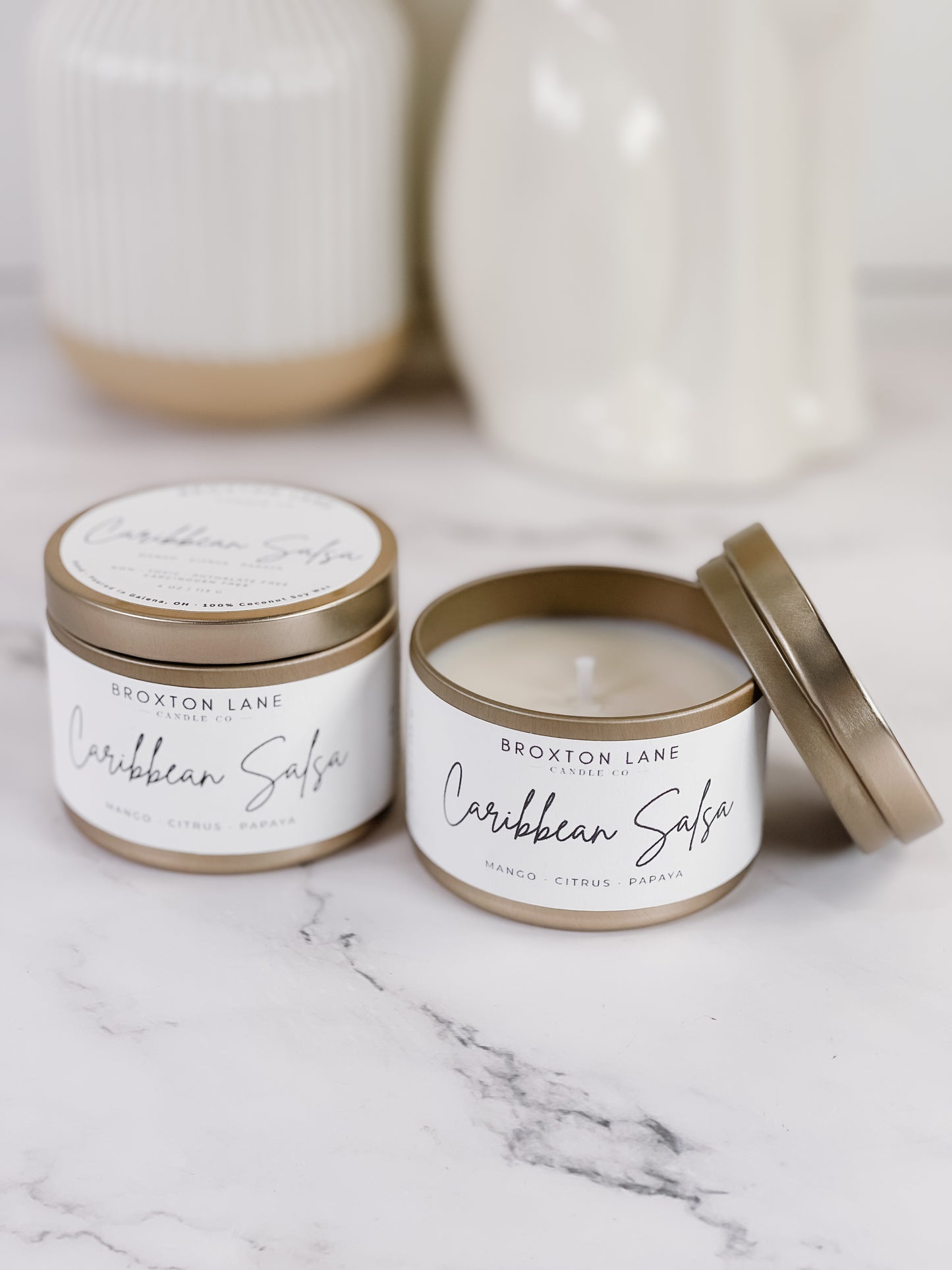 Gold Tin Small Candle