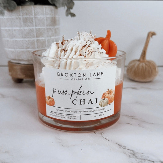 3 Wick Pumpkin Dessert Candle