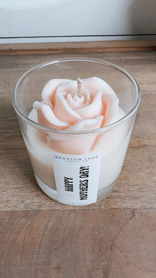 Mothers Day Rose Candle